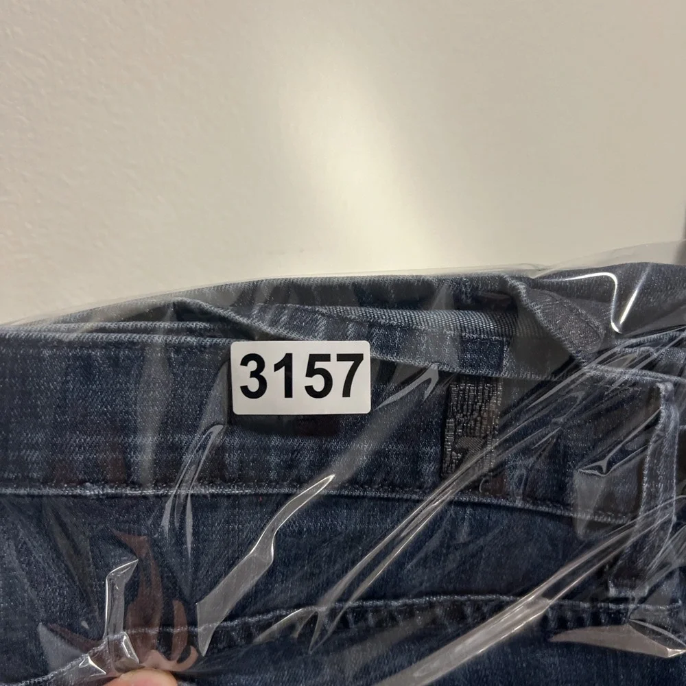 Paige Jeans Mens 34 (Fits 33x31) Slimmy Blue Dark Wash Stretch Denim USA Made